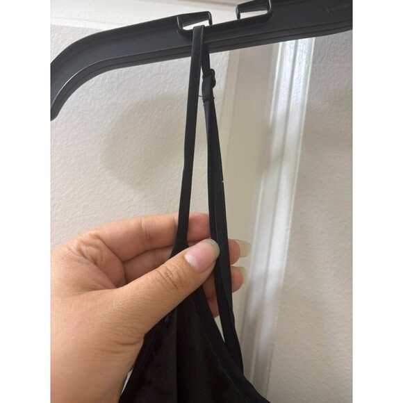 Victorias Secret Crushed Velvet Nightgown Slip Dress Black Women’s M/L - Picture 4 of 7